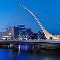 Buy canvas prints of Blue hour at the Liffey by Thomas Schaeffer
