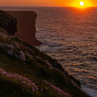 Buy canvas prints of Sunset an den Kilkee Cliffs by Thomas Schaeffer