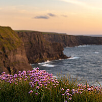 Buy canvas prints of Kilkee Cliffs Sunset by Thomas Schaeffer