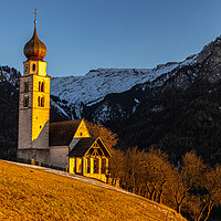 St. Valentin Church Sunset Landscape