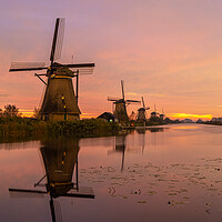 Kinderdijk Sunrise Windmills