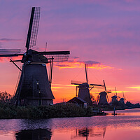 Kinderdijk Sunrise Windmills