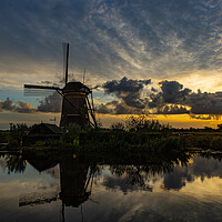 Kinderdijk sunset