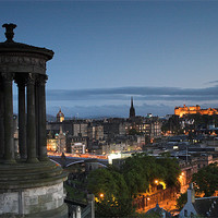 Buy canvas prints of Edinburgh at blue hour by Thomas Schaeffer