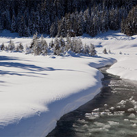Buy canvas prints of Winterly creek in Austria by Thomas Schaeffer