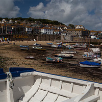 Buy canvas prints of Harbour Mousehole by Thomas Schaeffer