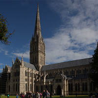 Buy canvas prints of Salisbury cathedral by Thomas Schaeffer