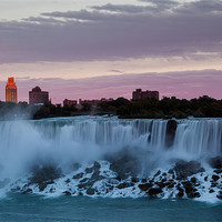 Buy canvas prints of Niagara Falls sunset by Thomas Schaeffer