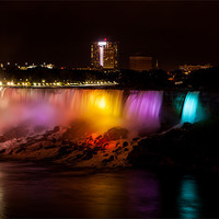 Buy canvas prints of Niagara Falls illumination by Thomas Schaeffer