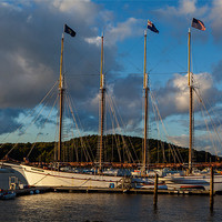 Buy canvas prints of Sunset in Bar Harbor by Thomas Schaeffer