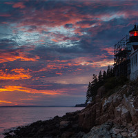 Buy canvas prints of Bass Harbor Sunset by Thomas Schaeffer
