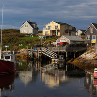 Buy canvas prints of Peggys cove harbour by Thomas Schaeffer
