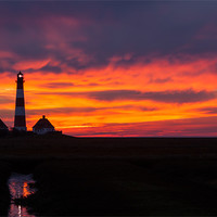 Buy canvas prints of Lighthouse of  Westerhever by Thomas Schaeffer