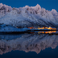 Buy canvas prints of Blue Fjord by Thomas Schaeffer