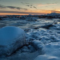 Buy canvas prints of Icy sunset by Thomas Schaeffer