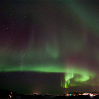 Buy canvas prints of Northern lights over Laukvik by Thomas Schaeffer