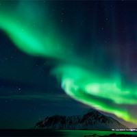 Buy canvas prints of Northern lights at Flakstad by Thomas Schaeffer