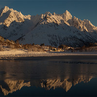 Buy canvas prints of Austenesfjord with mountains by Thomas Schaeffer