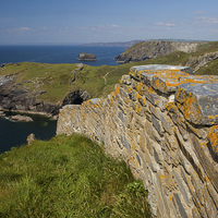 Buy canvas prints of Tintagel Castle by Thomas Schaeffer