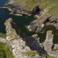 Buy canvas prints of Tintagel Castle by Thomas Schaeffer