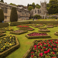 Buy canvas prints of Lanhydrock House and Garden by Thomas Schaeffer