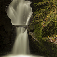 Buy canvas prints of St.Nectans Waterfall by Thomas Schaeffer