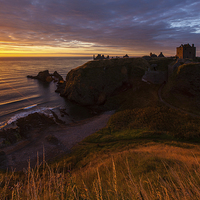 Buy canvas prints of Dunnottar Castle at Sunrise by Thomas Schaeffer