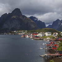 Buy canvas prints of View of Reine by Thomas Schaeffer