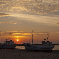Buy canvas prints of Sunset at the harbor by Thomas Schaeffer