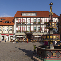 Buy canvas prints of Market at Wernigerode by Thomas Schaeffer