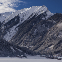 Buy canvas prints of Winter in the alps by Thomas Schaeffer