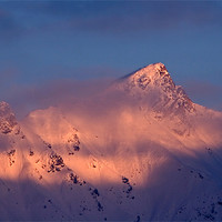 Buy canvas prints of Alpine sunset II by Thomas Schaeffer