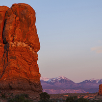 Buy canvas prints of Sunset at Balanced Rock by Thomas Schaeffer