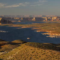 Buy canvas prints of Lake Powell at sunset by Thomas Schaeffer