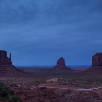 Buy canvas prints of Blue hour in Monument Valley by Thomas Schaeffer