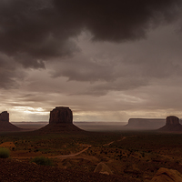 Buy canvas prints of Monument Valley thunderstorm by Thomas Schaeffer