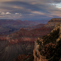 Buy canvas prints of Sunset at Yavapai Point, Grand Canyon by Thomas Schaeffer