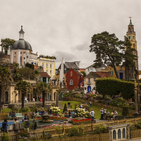 Buy canvas prints of Portmeirion by Thomas Schaeffer