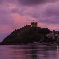 Buy canvas prints of Sunset in Criccieth by Thomas Schaeffer