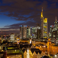 Buy canvas prints of Frankfurt Skyline by Thomas Schaeffer