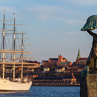 Buy canvas prints of Harbour evening by Thomas Schaeffer