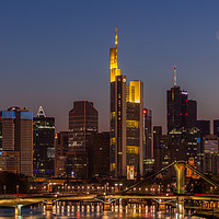 Buy canvas prints of Frankfurt crescent moon by Thomas Schaeffer