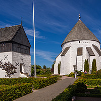 Buy canvas prints of Round church of Osterlars by Thomas Schaeffer