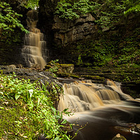 Buy canvas prints of Mill Fall of Askrigg by Thomas Schaeffer