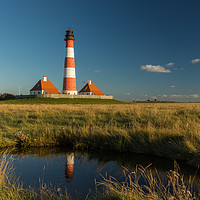 Buy canvas prints of Westerhever lighthouse by Thomas Schaeffer