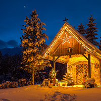 Buy canvas prints of Christmas chapel by Thomas Schaeffer