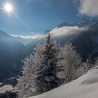 Buy canvas prints of Winter alps by Thomas Schaeffer