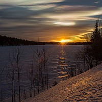 Buy canvas prints of Sunset in Sweden by Thomas Schaeffer