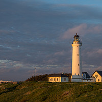 Buy canvas prints of Sunset at Hirtshals lighthouse by Thomas Schaeffer