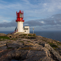 Buy canvas prints of Cape Lindesnes by Thomas Schaeffer